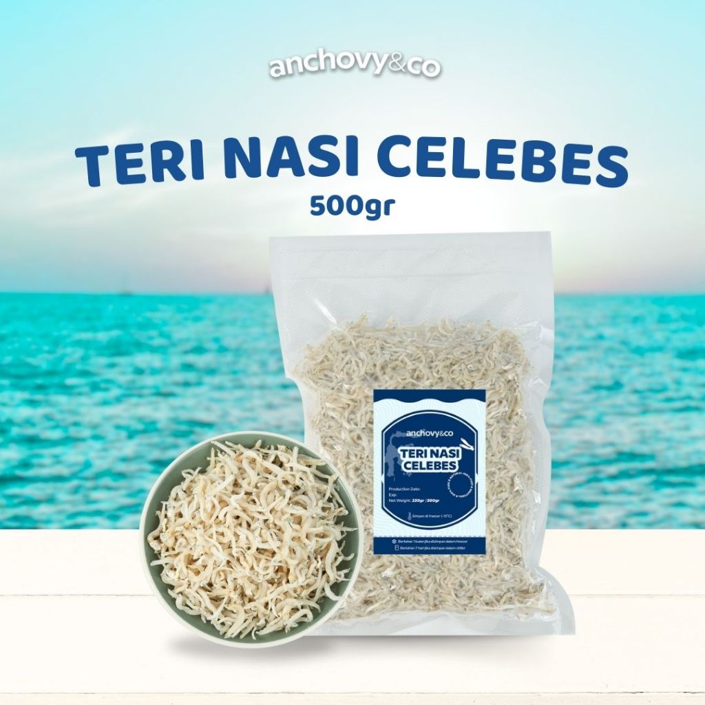 

Ikan Asin Teri Nasi Sulawesi 500gr | Anchovyandco