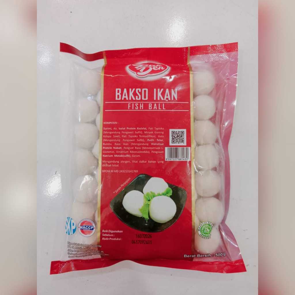 

Baksod Ikan Fish Ball Bersih: 500 g