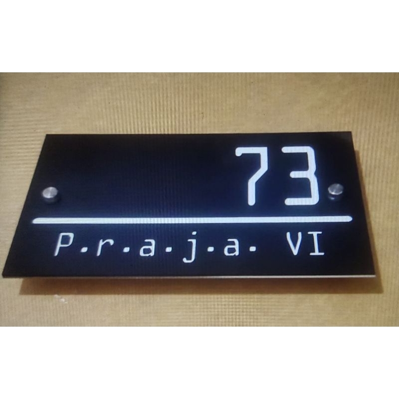 

Papan Alamat akrilik