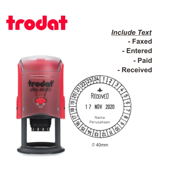 

Stempel Otomatis Jam Trodat 46140 - U24 Custom Design