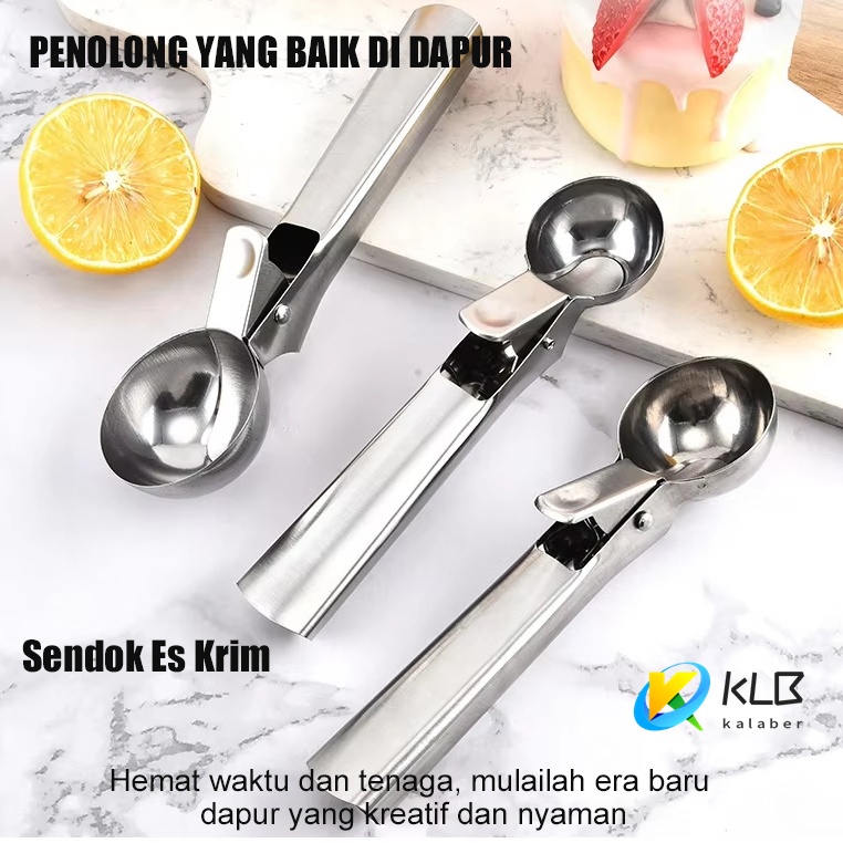Ice Cream Scoop/Buah Sendok Makanan Penutup Pembuat Bola Es Krim Alat Dapur