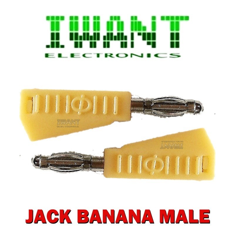 BANANA JACK STACKABLE 4MM PLUG CONECTOR SEGI EMPAT BANANA MALE 4MM PLASTIK JACK BANANA MALE