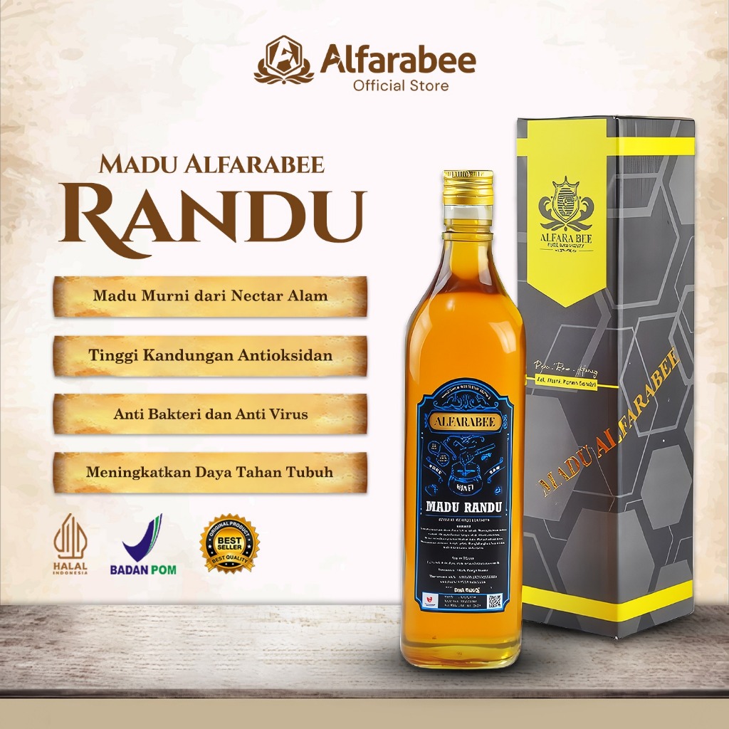 

Alfarabee - Madu Randu Original Tanpa Campuran Asli 100% Alami Untuk Kesehatan Bersertifikasi BPOM