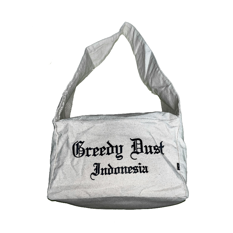 RECOMMENDED Greedy Dust Indonesia Sling Totebag Broken White