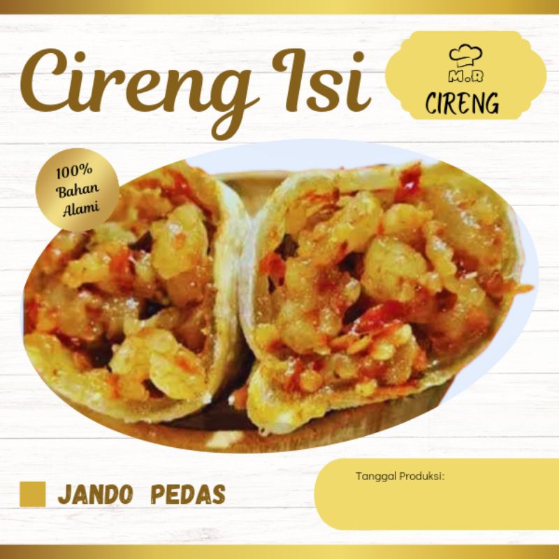 

Cireng isi Jando Pedas isi 10 pcs