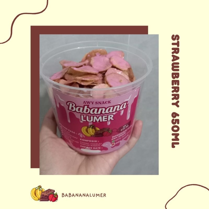 

BABANANA LUMER "Keripik Pisang Lumer" Varian Strawberry 650ml