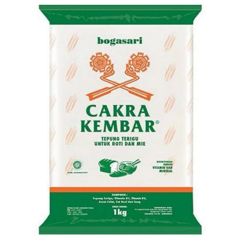 

Cakra Kembar Tepung Terigu Kemasan Ekonomis Transparan 1kg