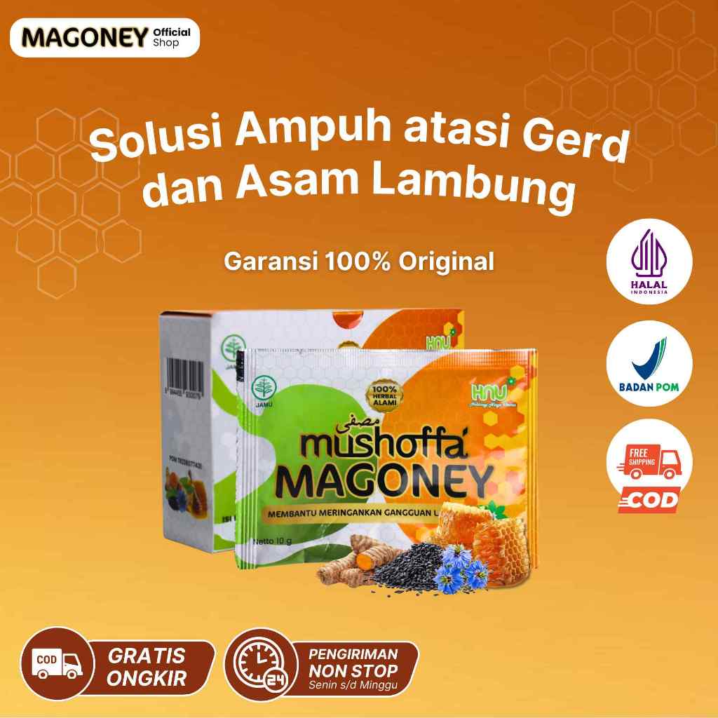 

MAGONEY MADU ASAM LAMBUNG - Teruji Redakan Maag Secara Alami