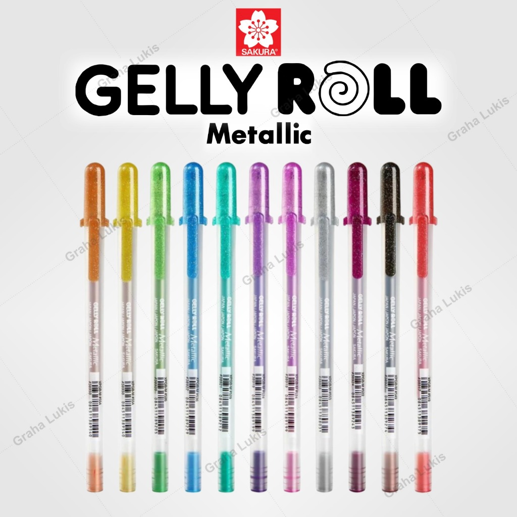 

Sakura Gelly Roll Metallic Color Gel Pen / Pulpen Warna Metalik