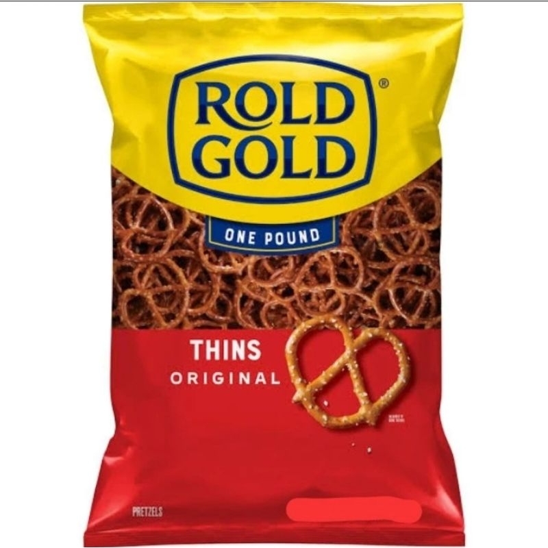 

BIG SIZE Rold Gold Pretzel Thins Original 10oz Import Snack Bentuk Pretzel Rasa Original Asin Lorenz Brezel Saltletts Germany Saltlett Jerman