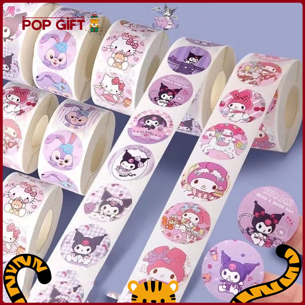 

PG Label Stiker Roll 500 Lembar Karakter Sanrio ticker Roll Tempel DIY Packing Kotak Makan Souvenir