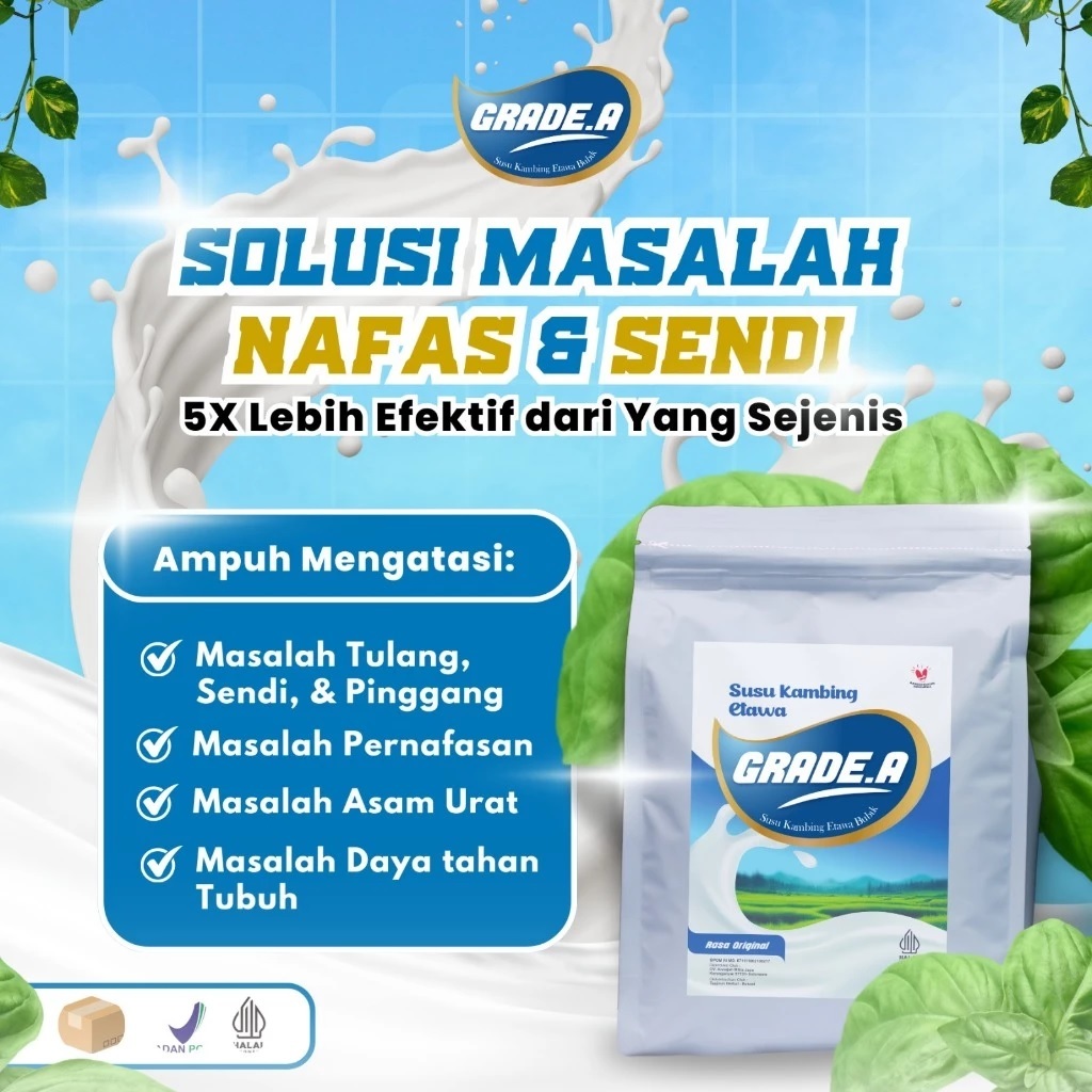

SUSU LOW SUGAR / SUSU KAMBING ETAWA GRADE A1 KUALITAS PREMIUM KEMASAN SEKILO/1KG AMAN UNTUK DIABETES