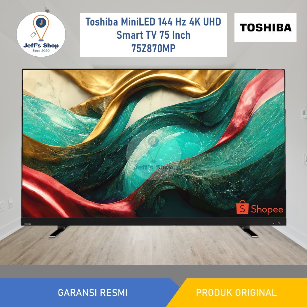 Toshiba FLAGSHIP TV MINILED 144Hz 4K UHD Smart TV 75 Inch Dolby Vision IQ - 75Z870MP