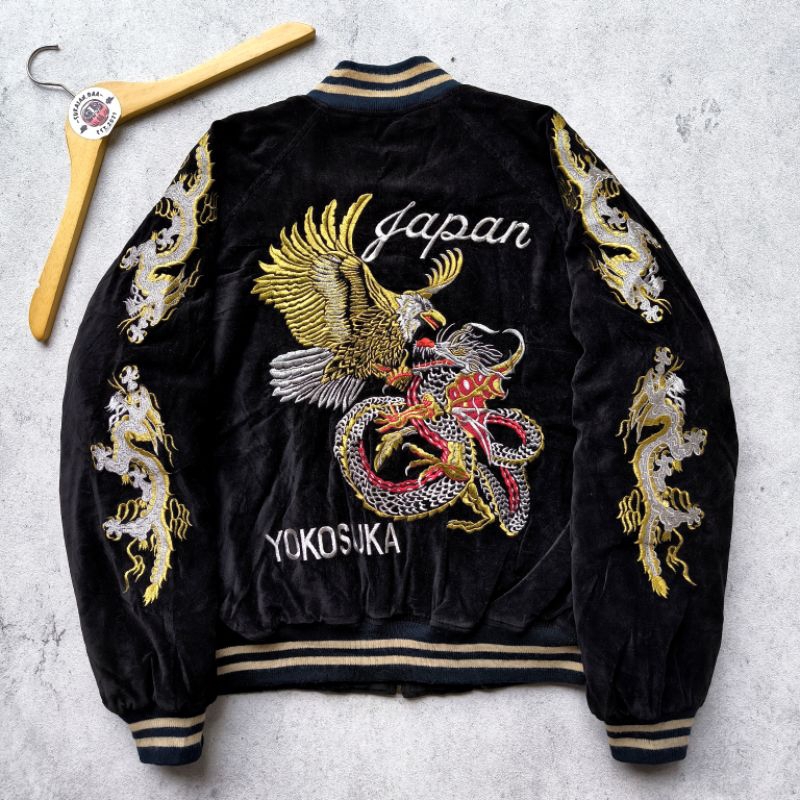 Vintage Sukajan Ryu Taka Velvet Japan