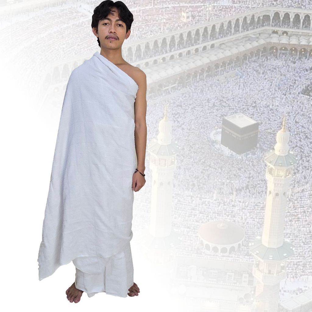 [KAIN IHRAM] Kain ihram dewasa pria jumbo / kain ihram dan haji / perlengkapan haji dan umroh laki l