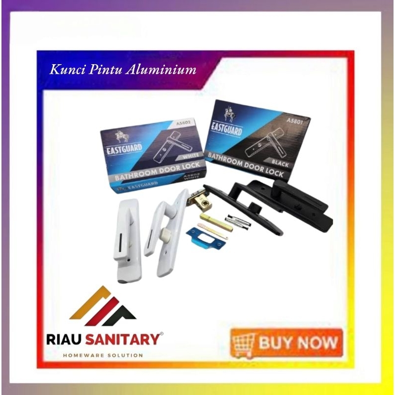 kunci pintu kamar mandi / handle pintu toilet / kunci pintu aluminium eastguard