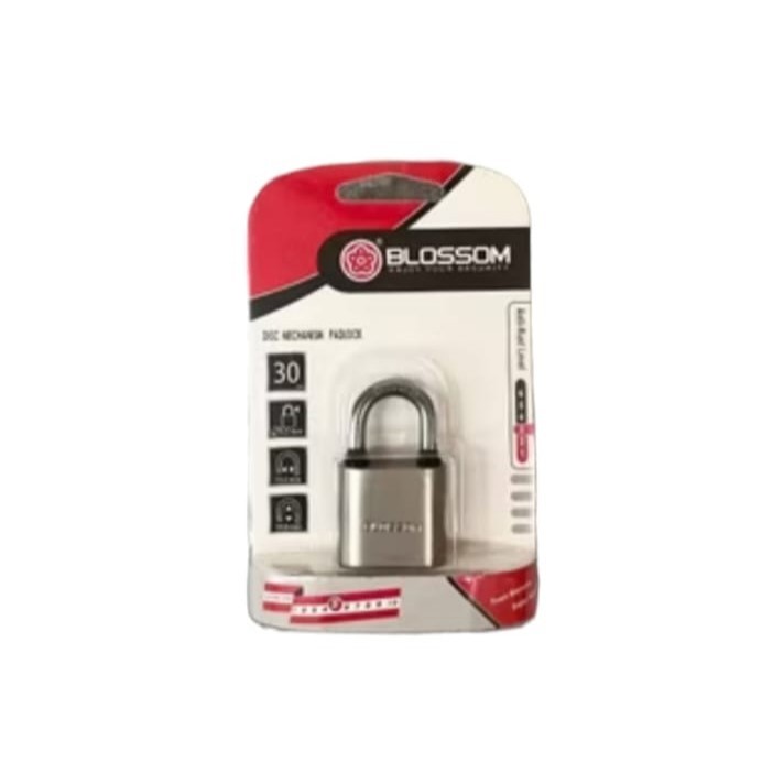 Blossom Gembok pagar besi baja Blossom Chrome leher panjang pendek 30 40 50 60 ML