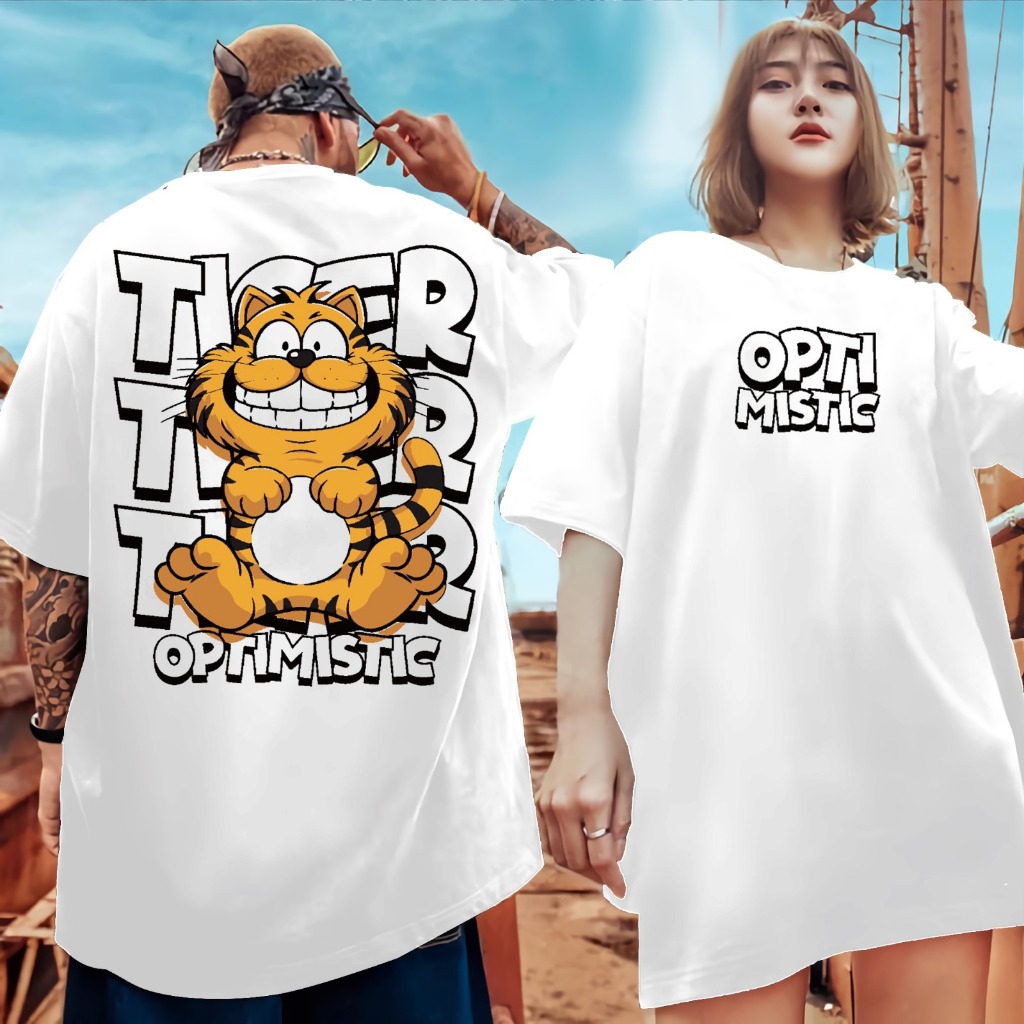 Kaos Premuim Optimal Optimistic Tirai Rusa