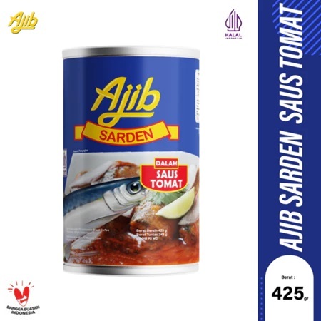 

Ajib Sarden Saus Tomat 425gr
