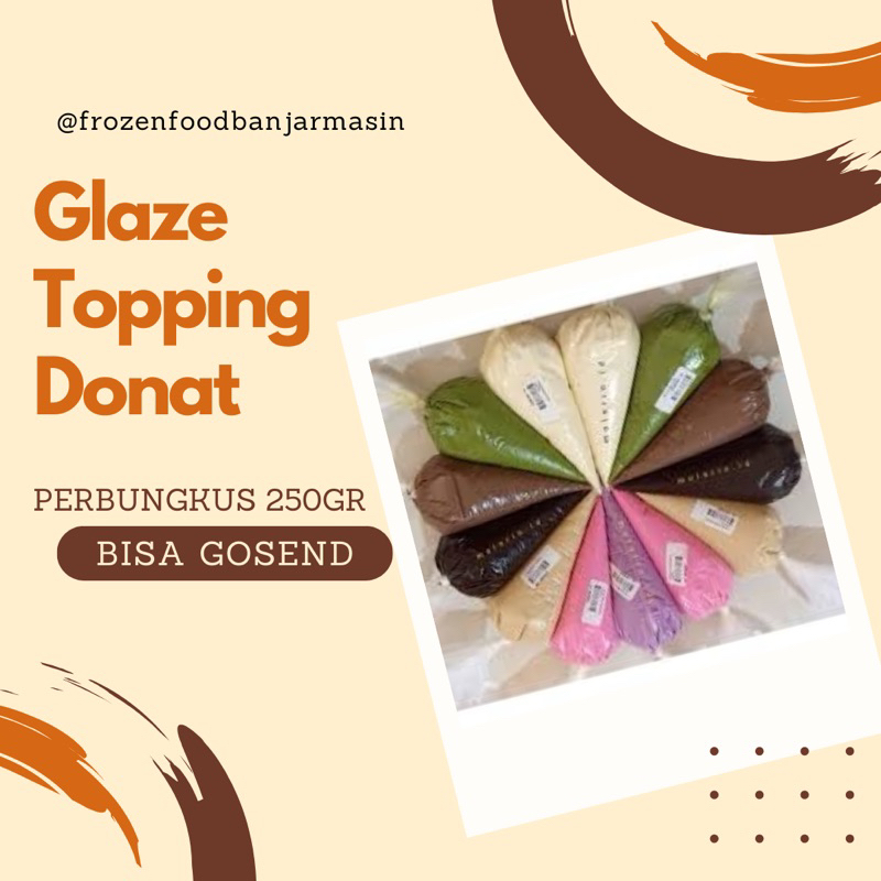 

Glaze Topping Donat Berbagai Rasa 250gr
