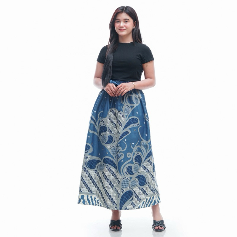 OFFICIAL ROK BATIK PANJANG DEWASA ROK PAYUNG WANITA KLOK MOTIF TERBARU