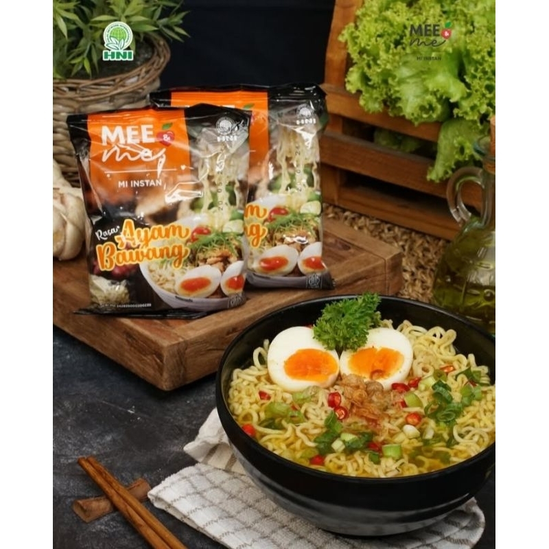

Mee & Me HNI Kemasan Pouch, Mie instan sehat, less gluten, tanpa MSG, tanpa pewarna, tanpa pengawet, tinggi antioksidan, terbuat dari bahan berkualitas. Terlaris Termurah