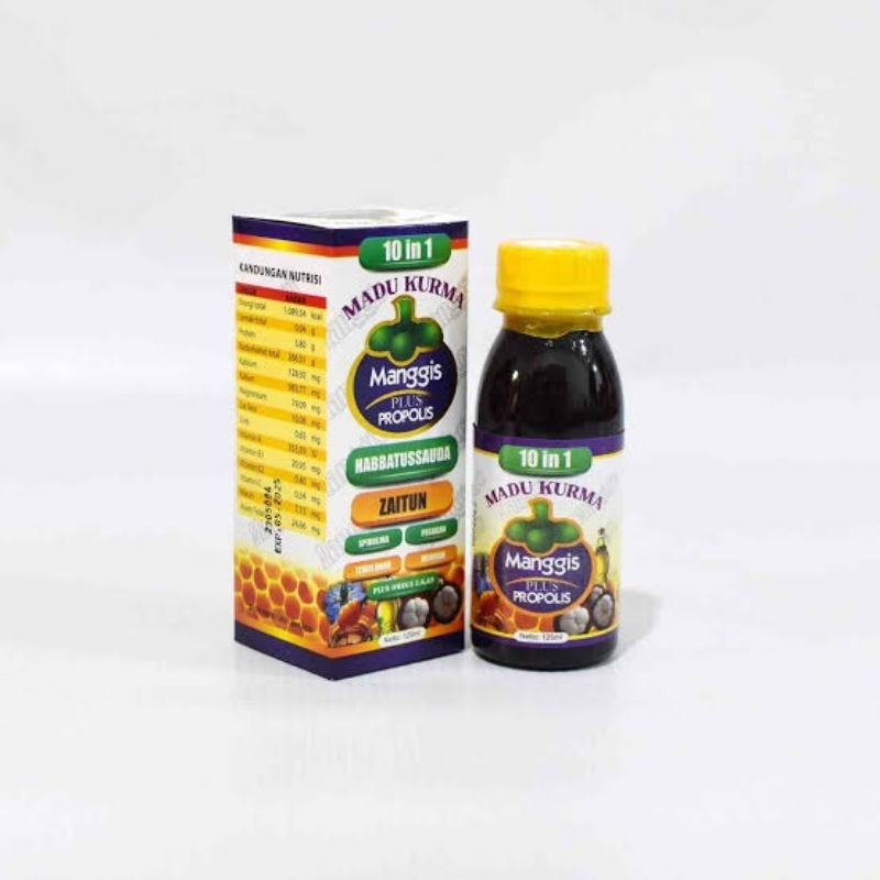 

Madu Kurma Manggis Plus Propolis 10 in 1 Original 125ml