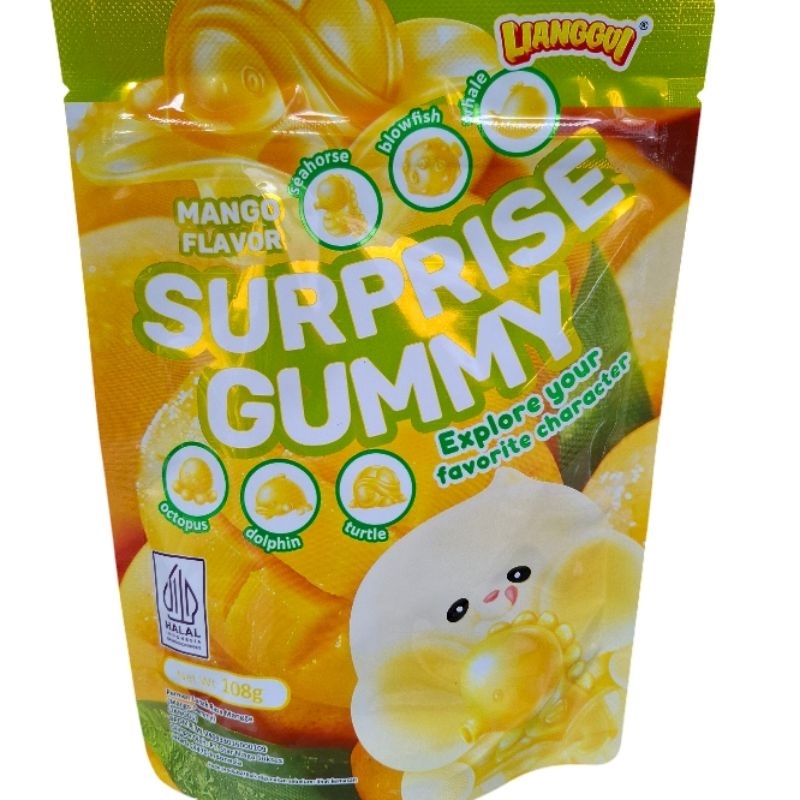 

Permen Lianggui Surprise Gummy Mango Flavor 108g