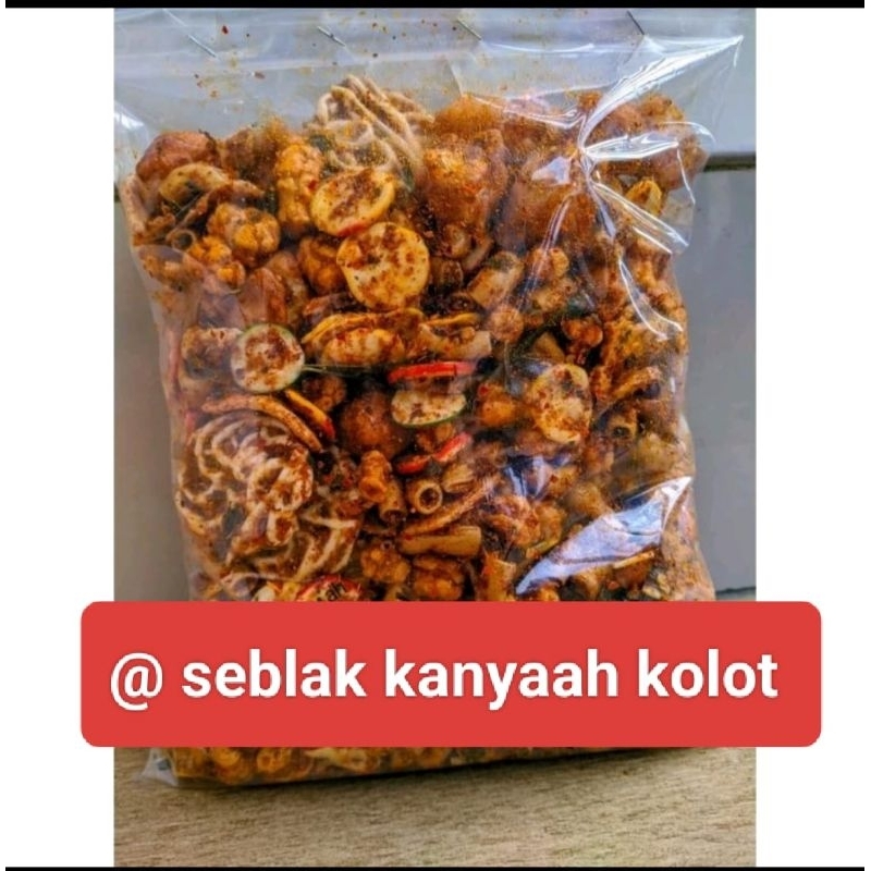 

Seblak campur/mix isi aneka seblak kering bumbu pedas cikruh