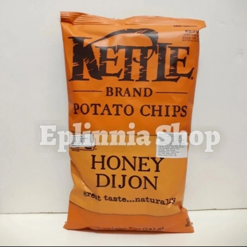 

Kettle Honey Dijon Potato Chips 142 gr - Snack Kentang