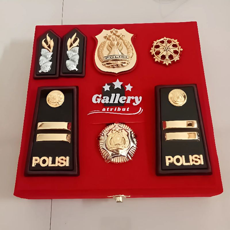 sepaket pangkat PDH iptu atribut polri custom