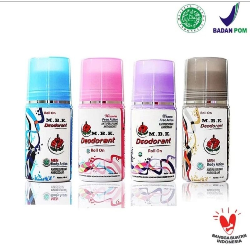 Deodorant MBK Roll On Men & Women 40ml BPOM