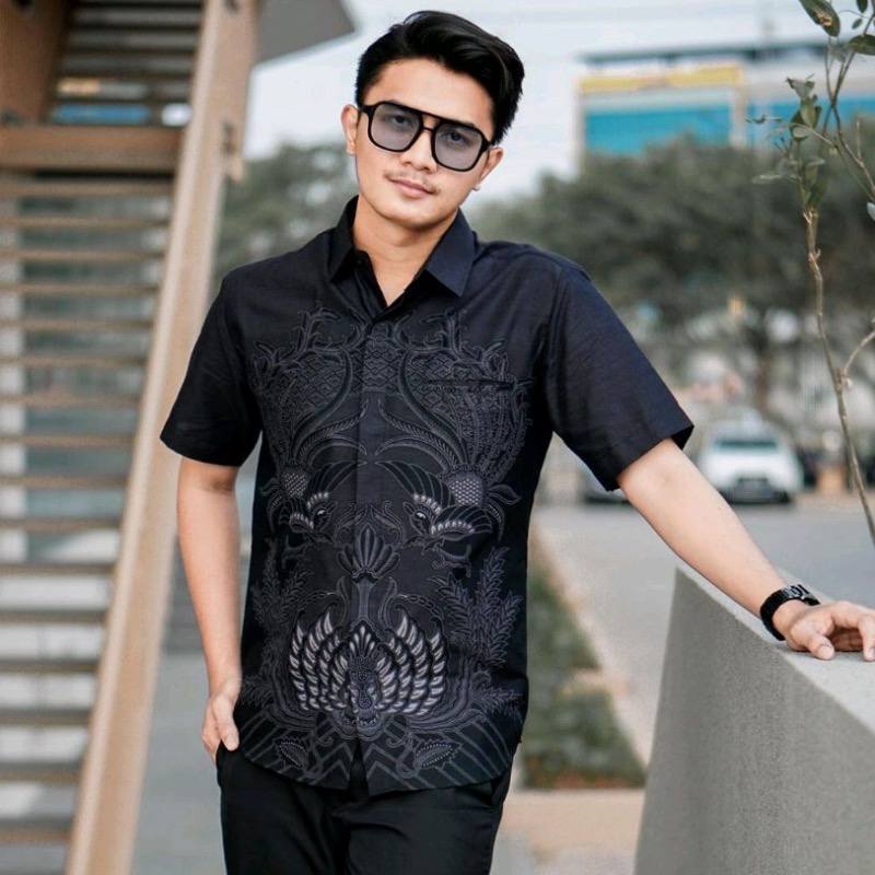 BATIK KATUN ASLI MOTIF BARU LENGAN PENDEK BATIK SUPER JUMBO LENGAN PANJANG BATIK PRIA LENGAN PENDEK 