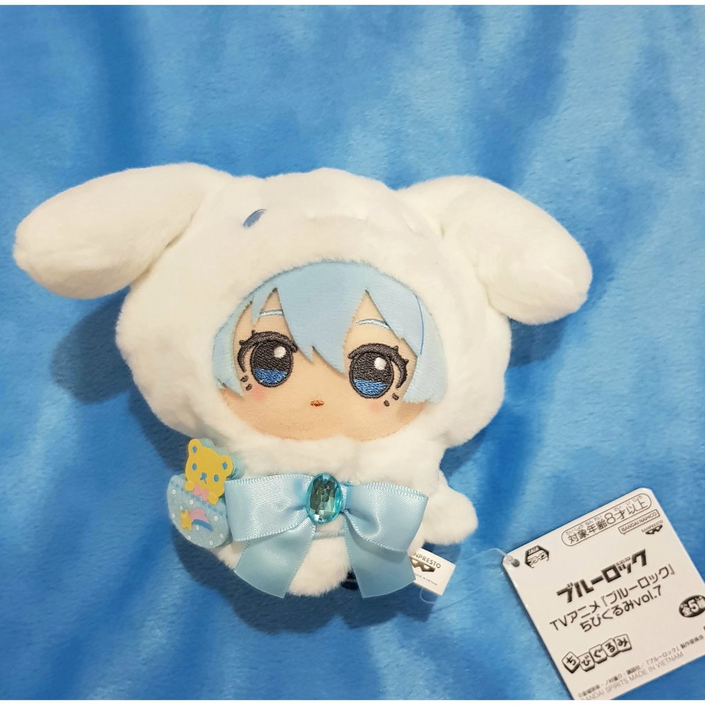 cape cinnamoroll sanrio original japan muat doll 10cm, chibigurumi fuwa s rukkapu