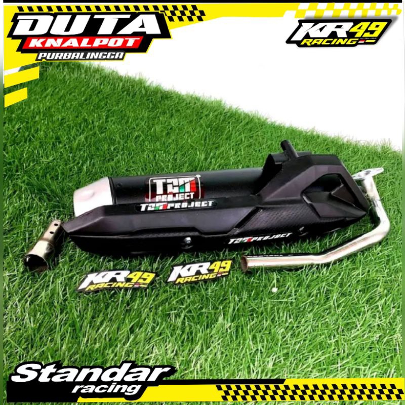 Knalpot Bass Adem Gerung Standar Racing Cover Air Blade  Elegan Bertenaga Untuk Motor  Matic Aerox N