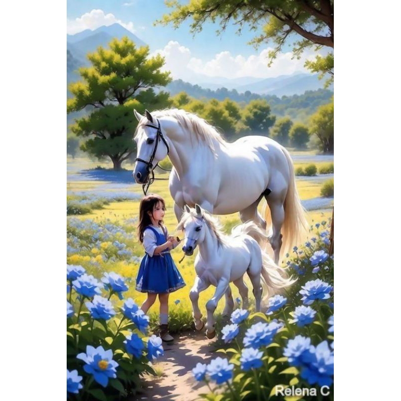 hiasan dingding poster jumbo ready kuda 09 terbaru