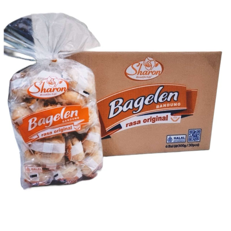 

ROTI BAGELEN SHARON 1BUNGKUS ISI 30PCS RASA ORIGINAL