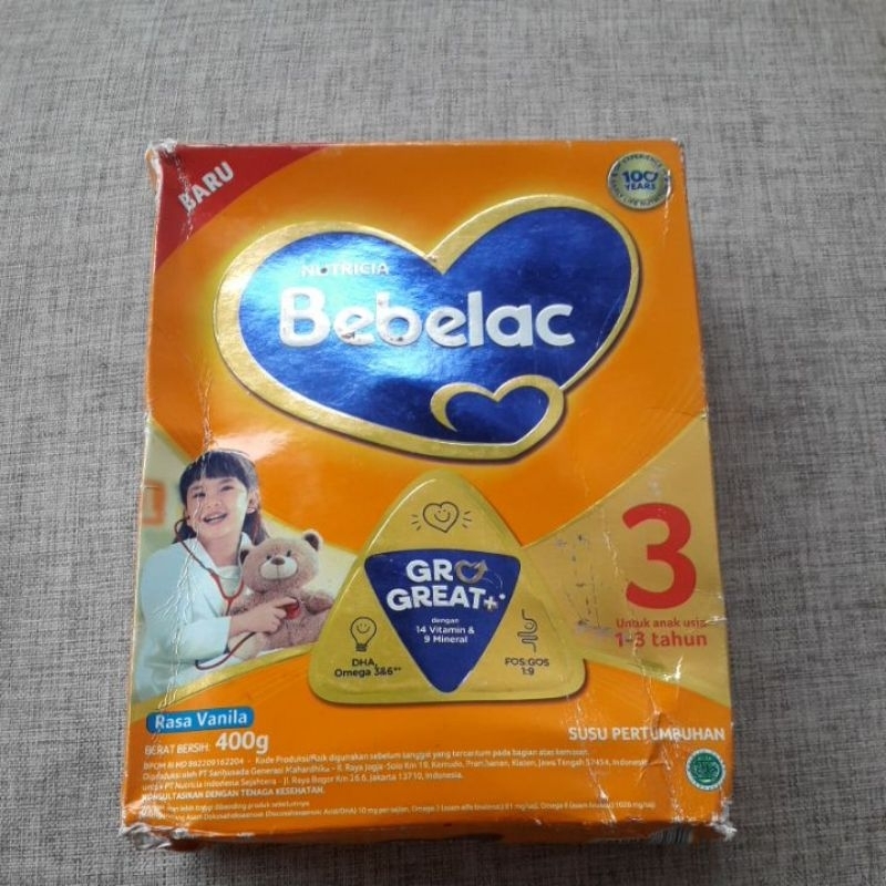 

Bebelac 3 400gr box penyok exp 2025.01.23