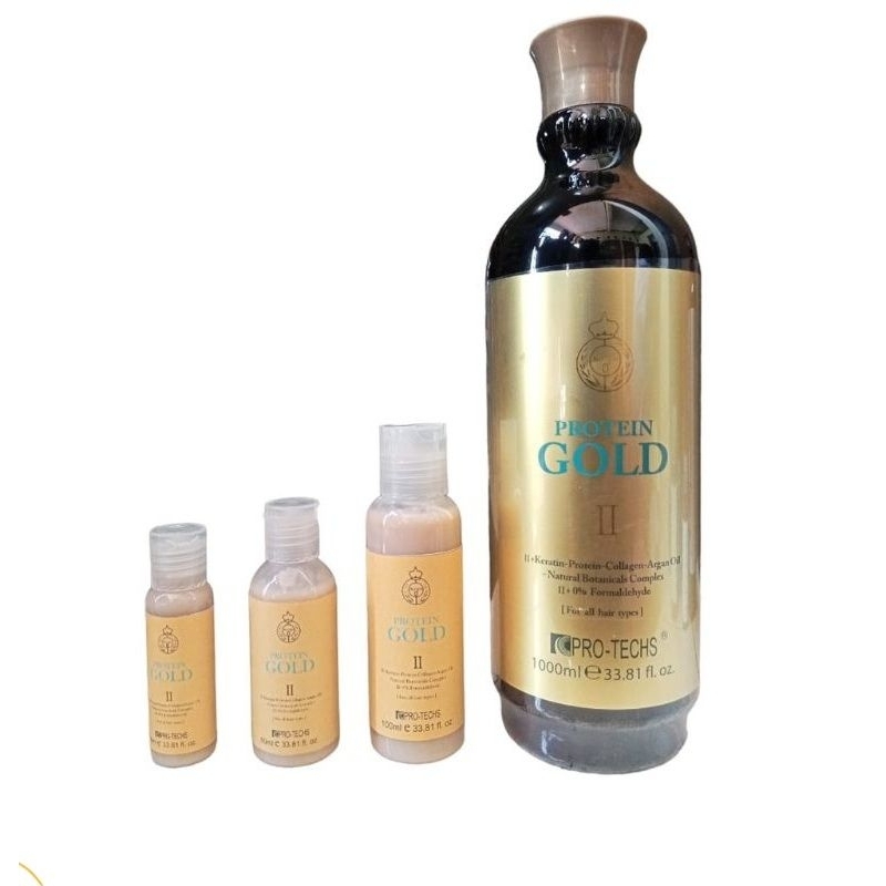 KERATIN GOLD 100ml Pelurus Rambut Treatment Smoothing Silver Keratin