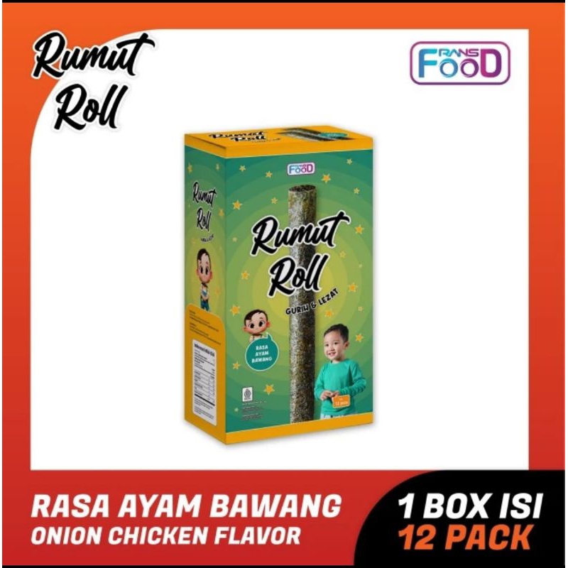 

Rumut Roll Rasa Ayam Bawang 4gr - 1 Box isi 12 pcs.