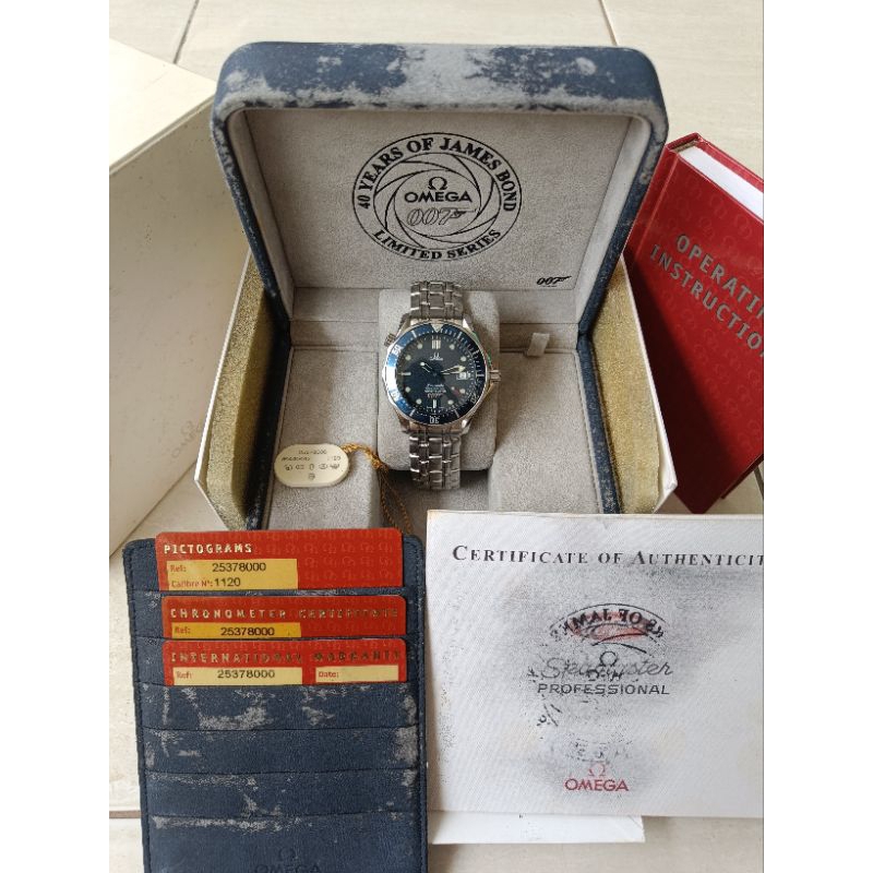 Omega sea Master 300m limited series James Bond 007 40th anniversary ORIGINAL fullset