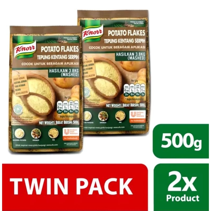 

Knorr Potato Flakes 500gr Twin Pack