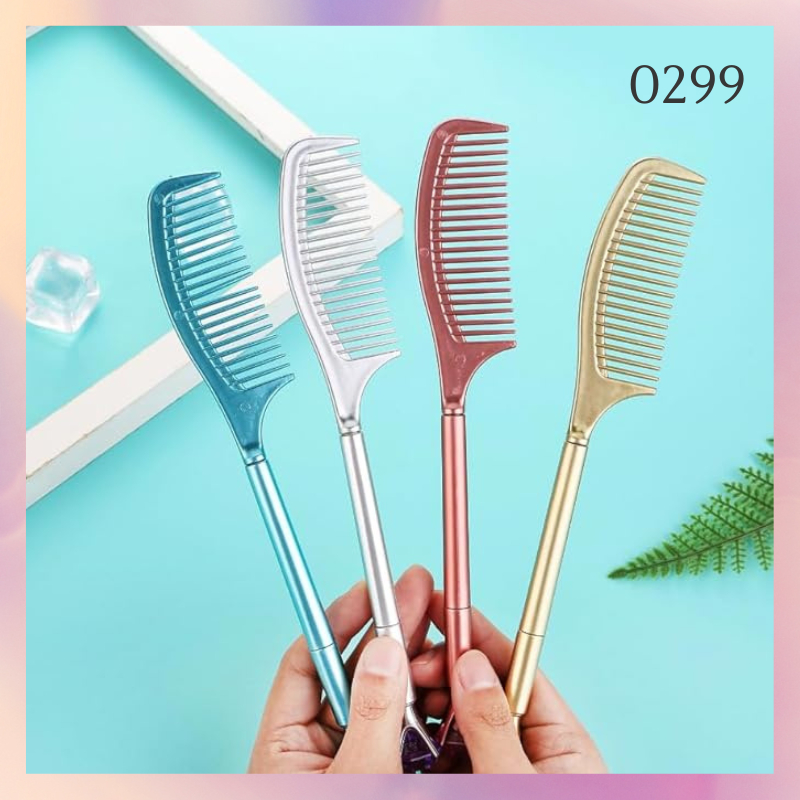 

RB [1 Lusin/ 12 Pcs] Pulpen Bolpen Gel Pen Unik Bentuk Sisir Permata 0299