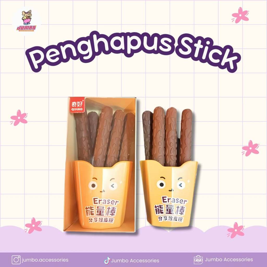 

Penghapus Bentuk Stick Coklat Jumbo Accessories