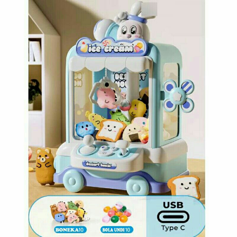 (SKY)KADO MAINAN MESIN CAPIT BONEKA BOLA PORTABLE MURAH - MESIN TANGKAP BONEKA BOLA LUCU MURAH UKURA