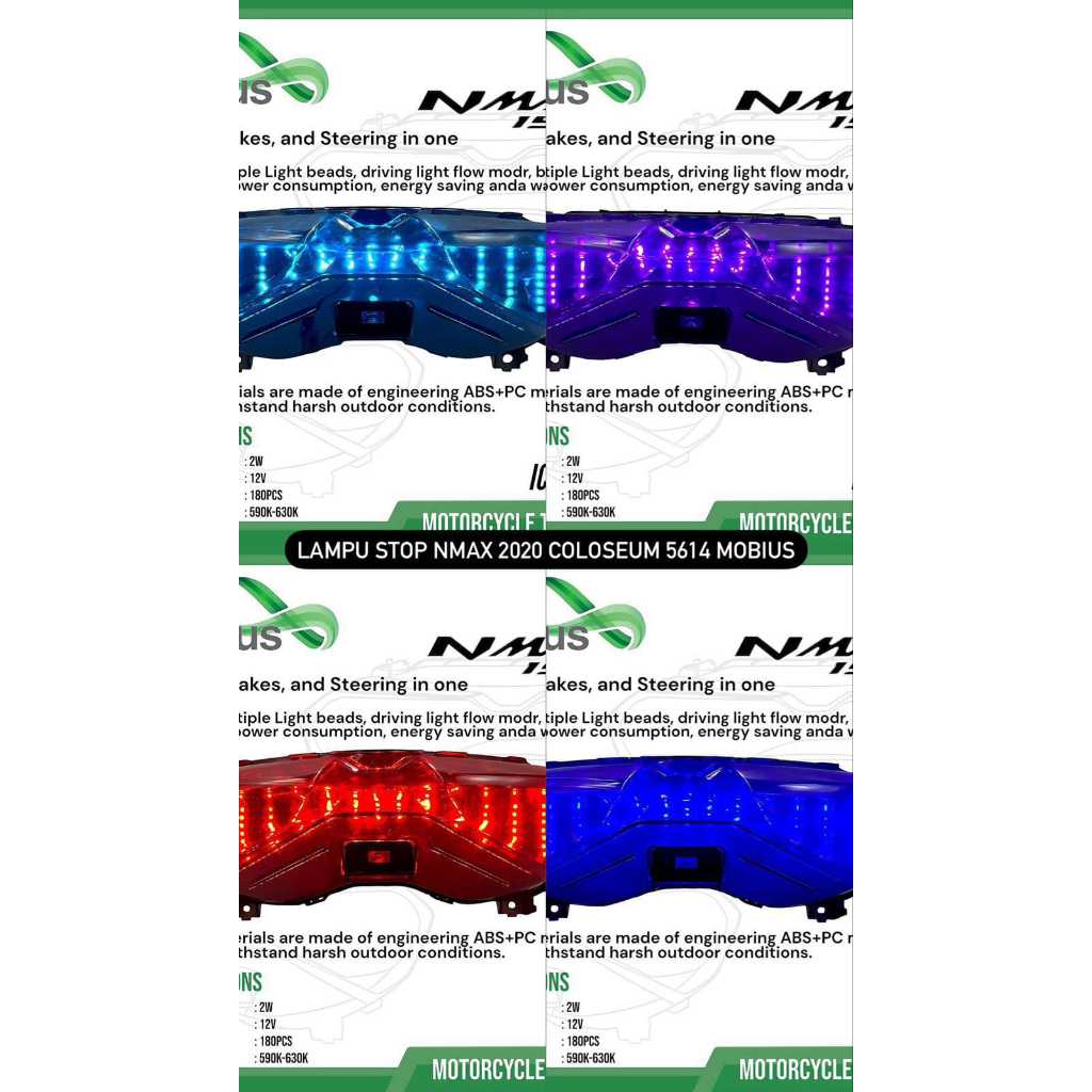 VARIASI LAMPU STOP N MAX 2020 COLOSEUM 5614 - MOBIUS