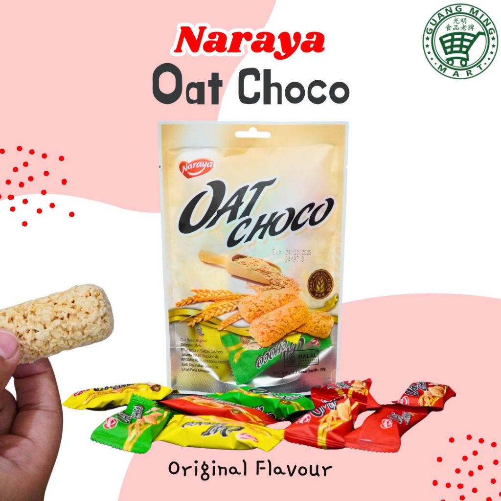 

Naraya Oat Mini Choco Snack Sereal isi 9 pcs - Vanilla