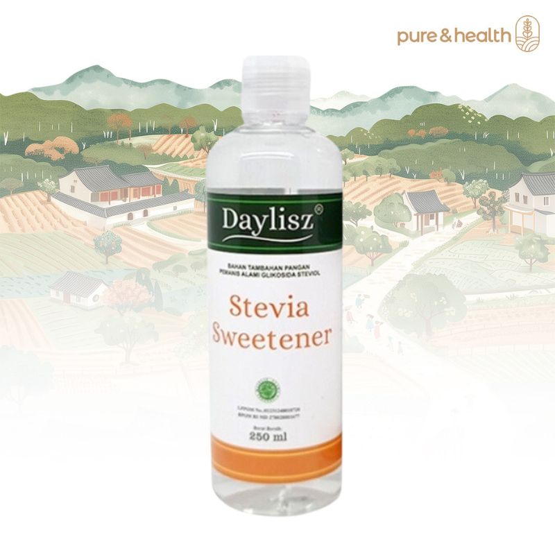 

Gula Cair Stevia Sweetener Daylisz 250ml Pemanis Stevia Natural Healty Food