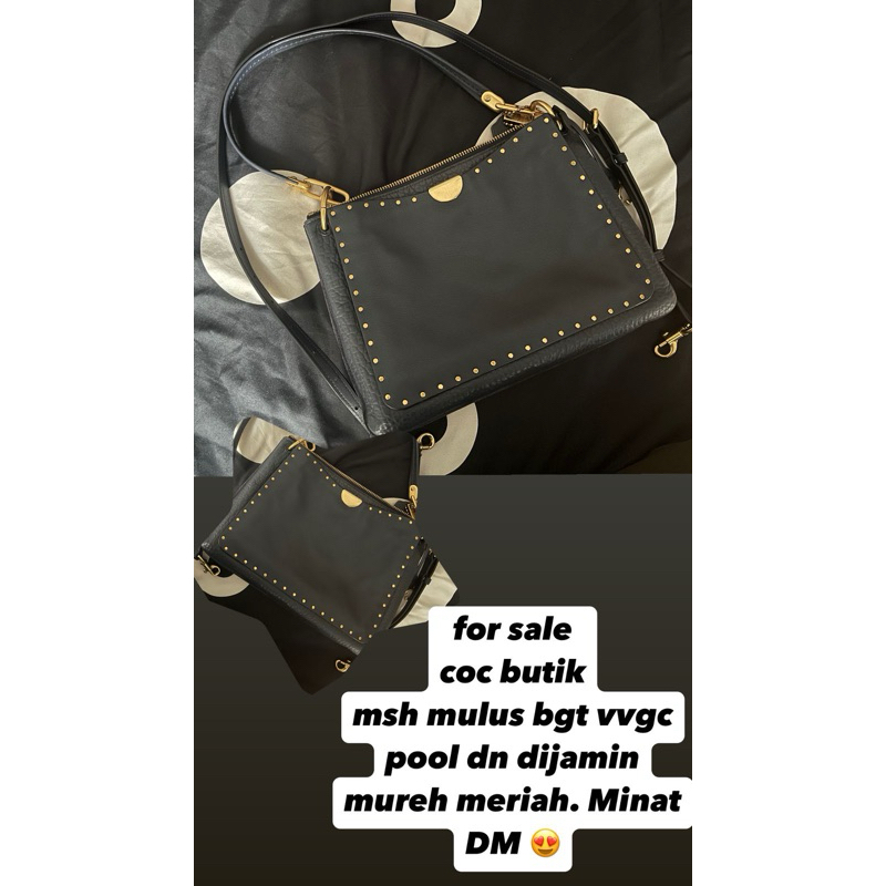 Coach Dreamer Shoulder Bag in Black