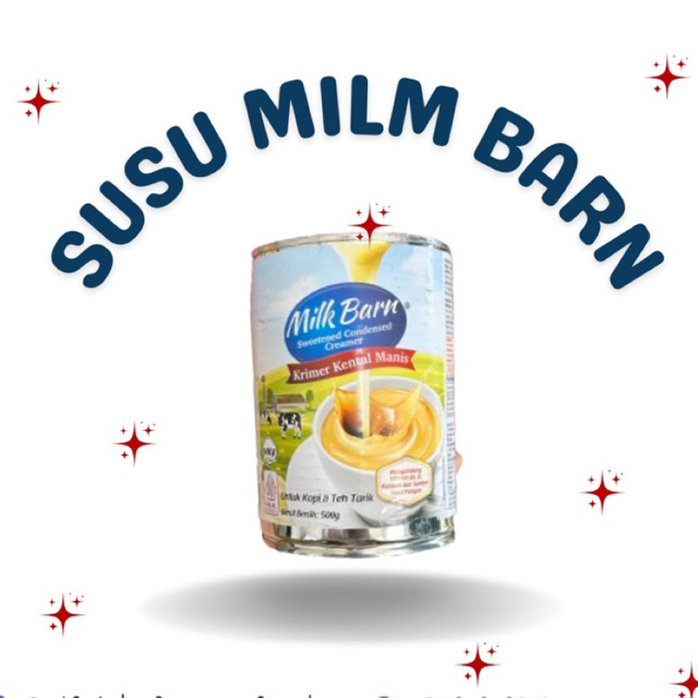 

SUSU KRIMER KENTAL MANIS MILK BARN 500g